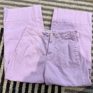 Pilcro and the Letterpress Lilac Wide Leg Jeans